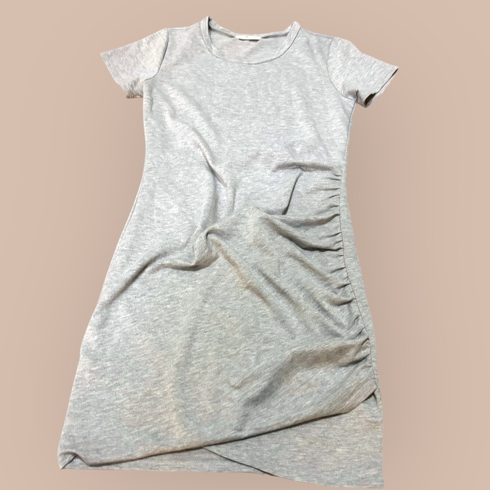 Chic Heather Gray Midi Dress
